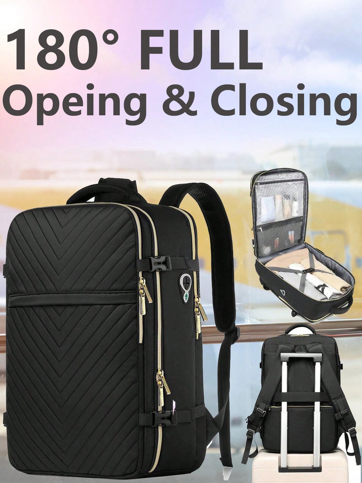 Travel Backpack Anti Theft - Mochila de viaje grande, aprobada para