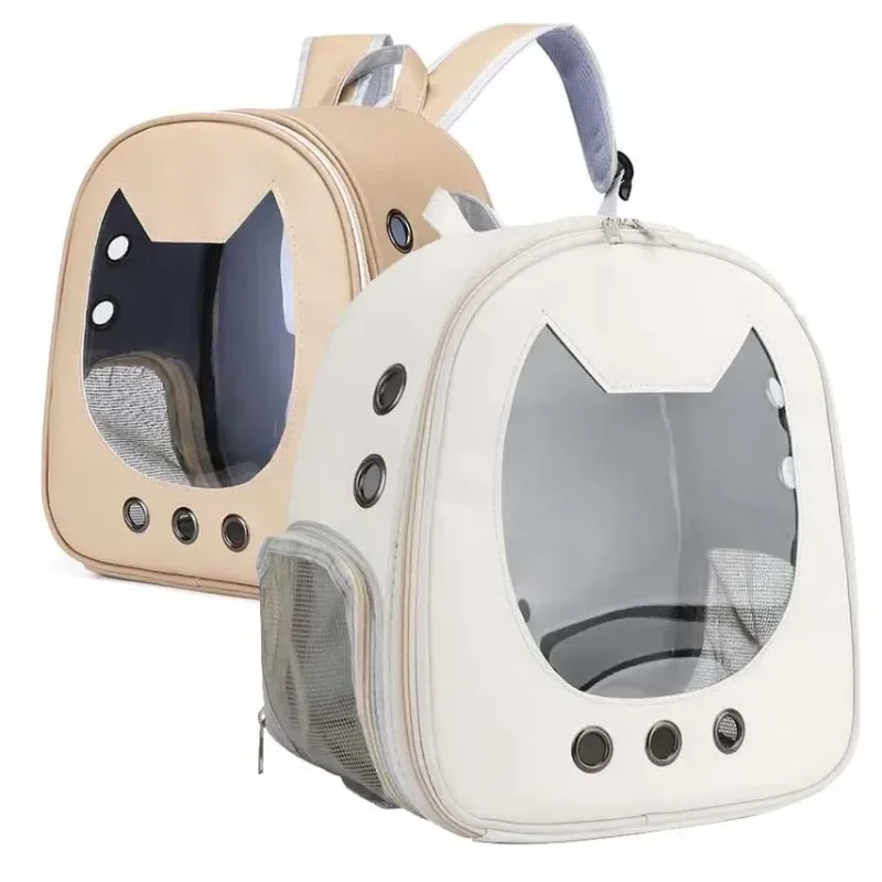 Foldable Backpack Small - Mochila transparente portátil para mascotas, bolsa