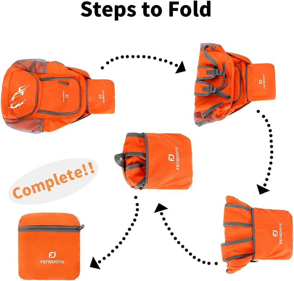 FENGDONG 35L ligero plegable i - Foldable Backpack Small reseña y precio