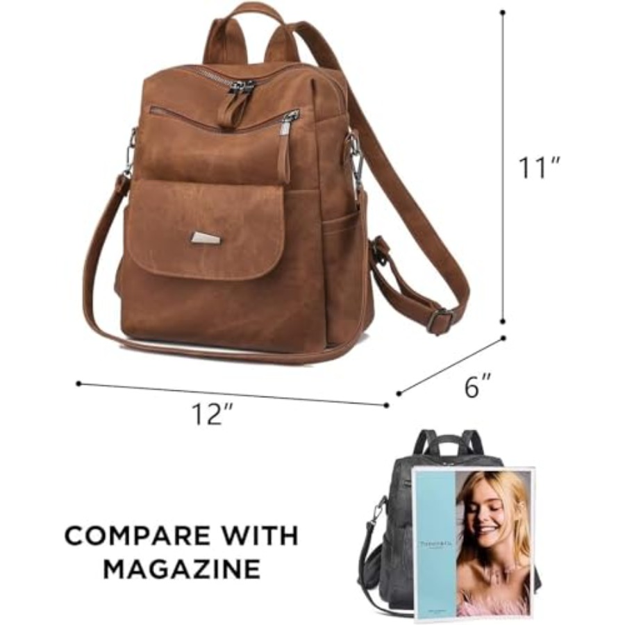 Mochila de Piel Sintética para - Fashion Backpack Women reseña y precio