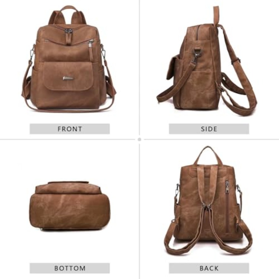 Mochila de Piel Sintética para - Fashion Backpack Women reseña y precio